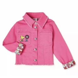 Pink Snoopy Denim Jacket