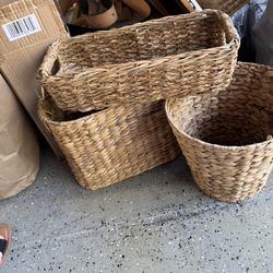 Wicker Bathroom Set 