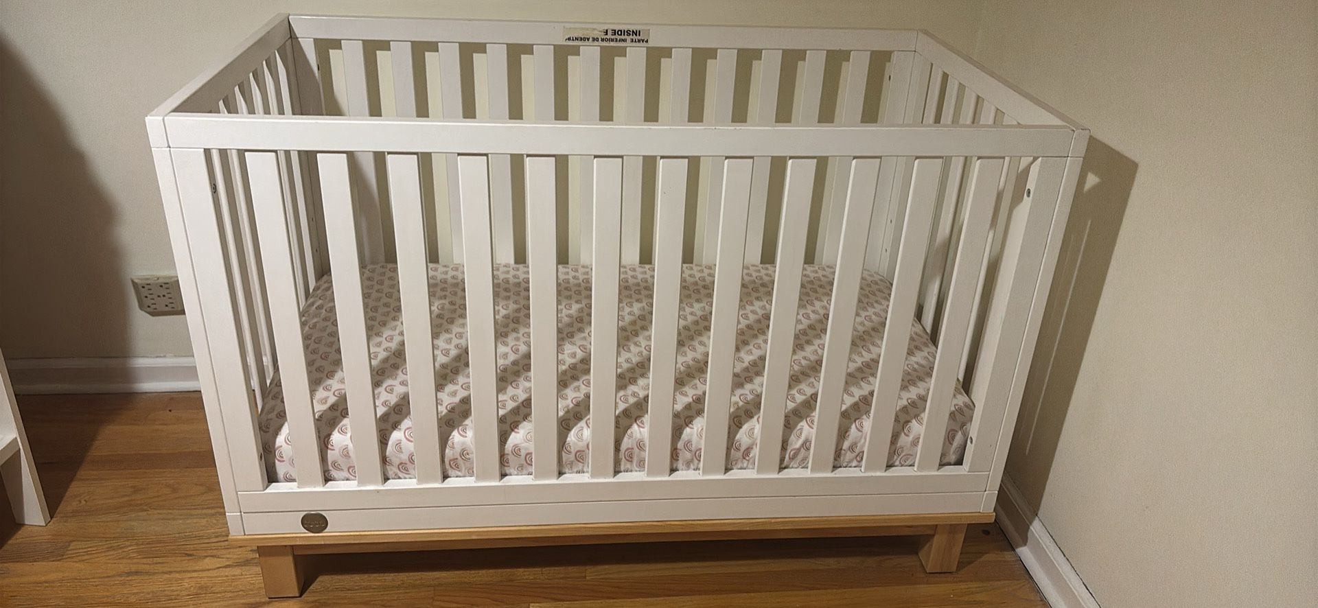 Fisher Price White Crib And SealyMattress Set