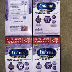 $160 Bundle Enfamil Gentlease 