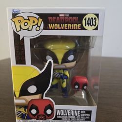 Funko Pop! Wolverine with Babypool 1403 Marvel Deadpool Wolverine