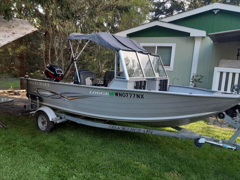 07 Smoker Craft Lodge ss 16ft for Sale in Woodland, WA OfferUp