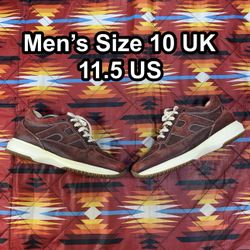 Hogan Interactive Red Leather Sneakers Men’s Size 10 UK 11.5 US Made in Italy