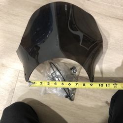 Motorcycle Windshield Should Fit 8.5” Headlights