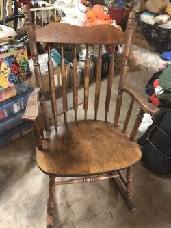 Wooden rocker vintage
