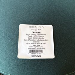 Threshold dark green chargers