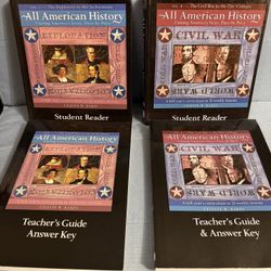 Like New! All American History Curriculum Volumes 1 & 2