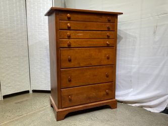 Warm Cherry 5-Drawer Tallboy Dresser