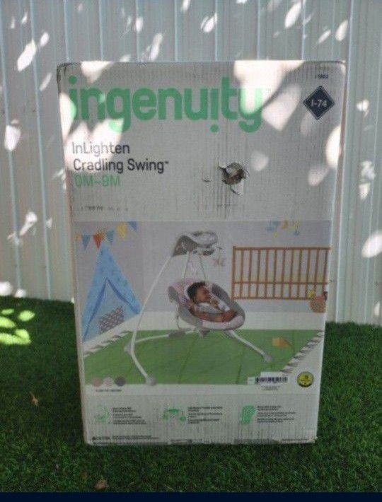 Ingenuity Inlighten Cradling Swing Brand New Still In Original Box