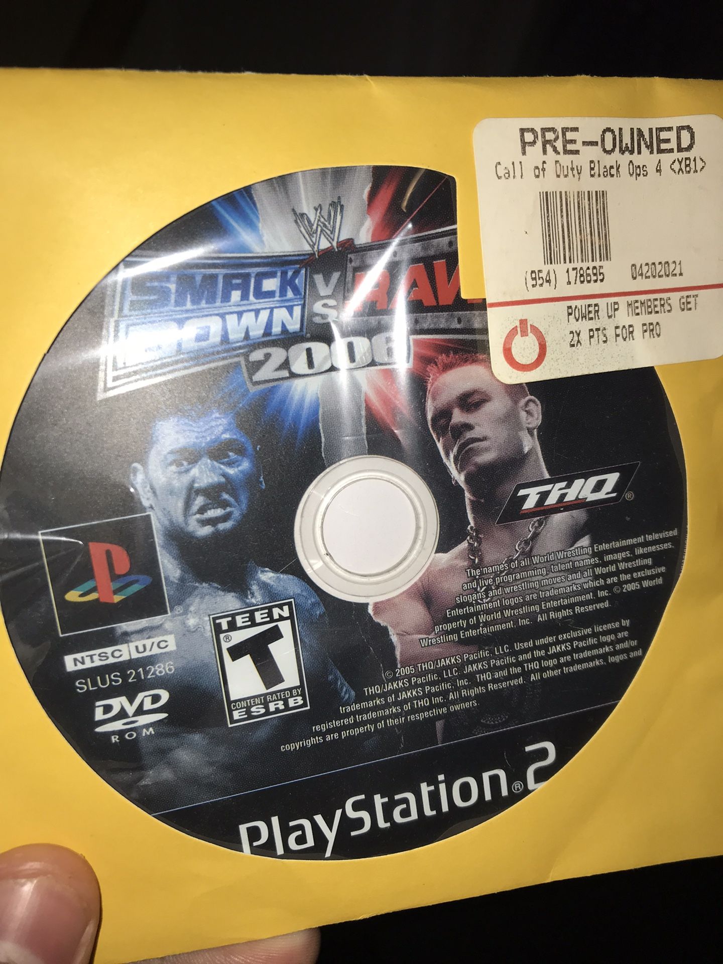 SMACKDOWN VS RAW 2006 PS2!