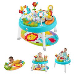 NEW Fisher Price 3-in-1 Sit-to-Stand Activity Center In Jazzy Jungle 