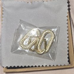 Bling Blink Double Hoop Earring
