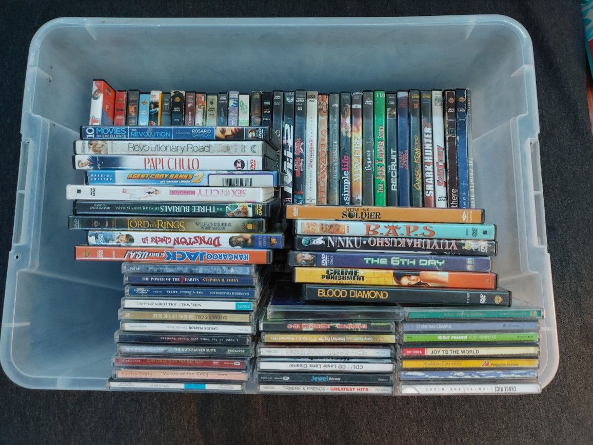 Untested DVDs And CDs