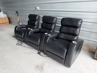 Power reclining theater chairs
