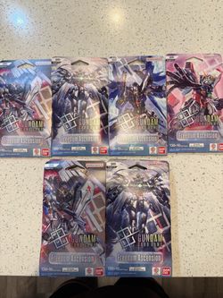 14x Gundam Card Game GD05 Freedom Ascension English Sleeved Booster Packs