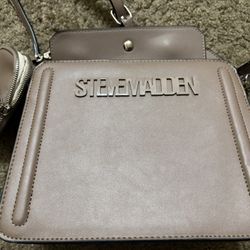 Steve Madden Taupe Handbag with Coin Pouch