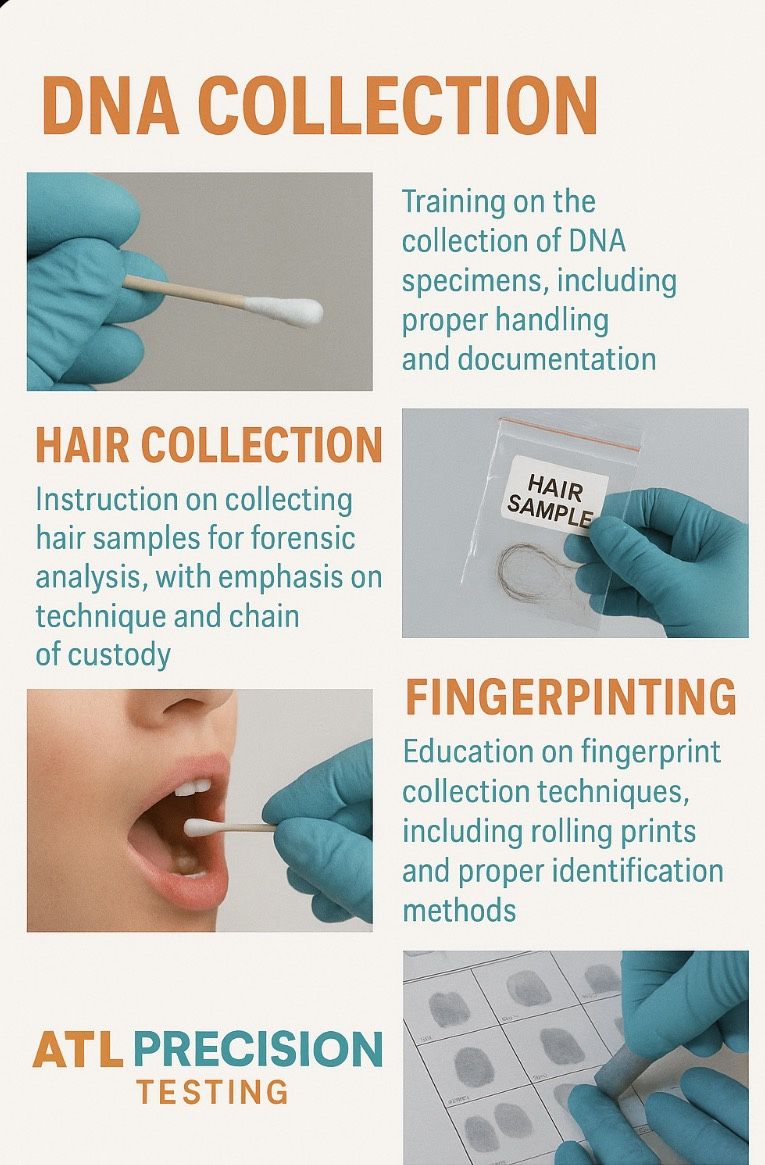 DNA, Ink Fingerprinting, and Drug Testing Training