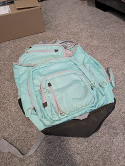 Teal Multi-Pocket Backpack