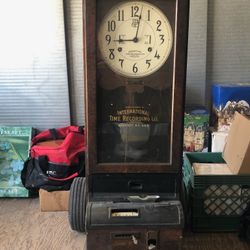 Antique Time Clock Recorder