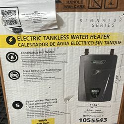 Electric Tankless Water Heater 18kw 240 Volt In Box