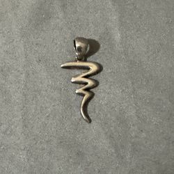 Sterling Silver Tornado Pendant 