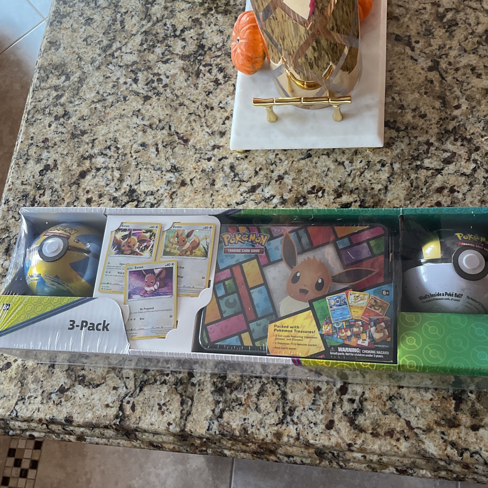 Pokémon trading game three pack collectors item