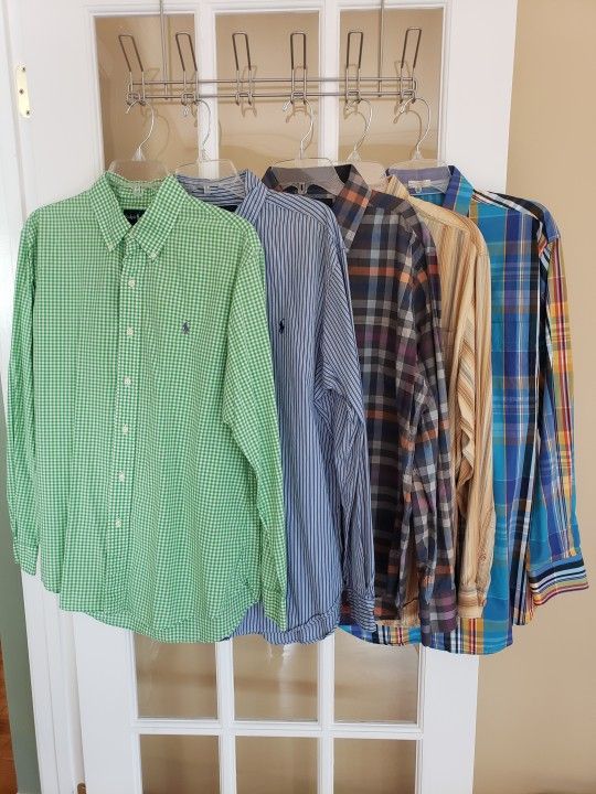 Various Mens Button-down Shirts- Size: L -$20 Each