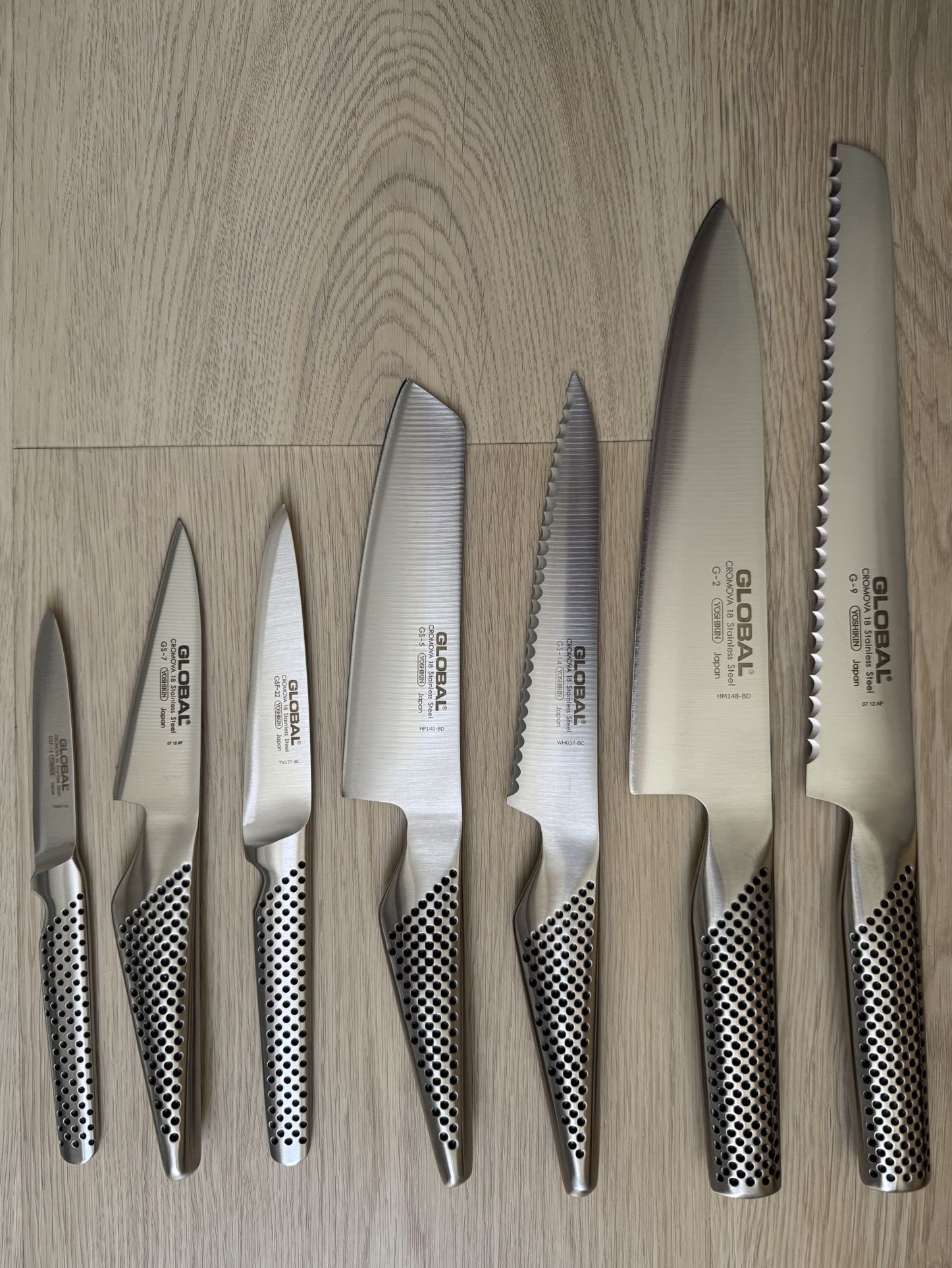 Global Knives 7pc In New Condition