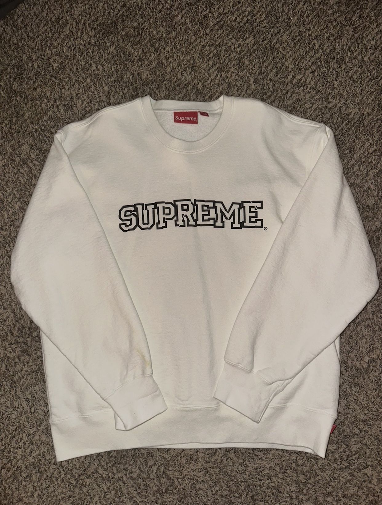 Supreme Shattered Crewneck White