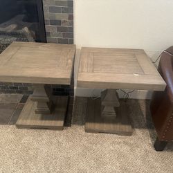 Two End Tables And Coffee Table