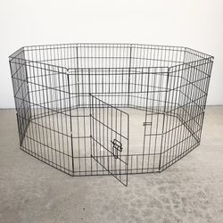 (New) $36 Dog Pet Playpen Gate Fence 8-Panels X (30” Tall X 24” Wide) 