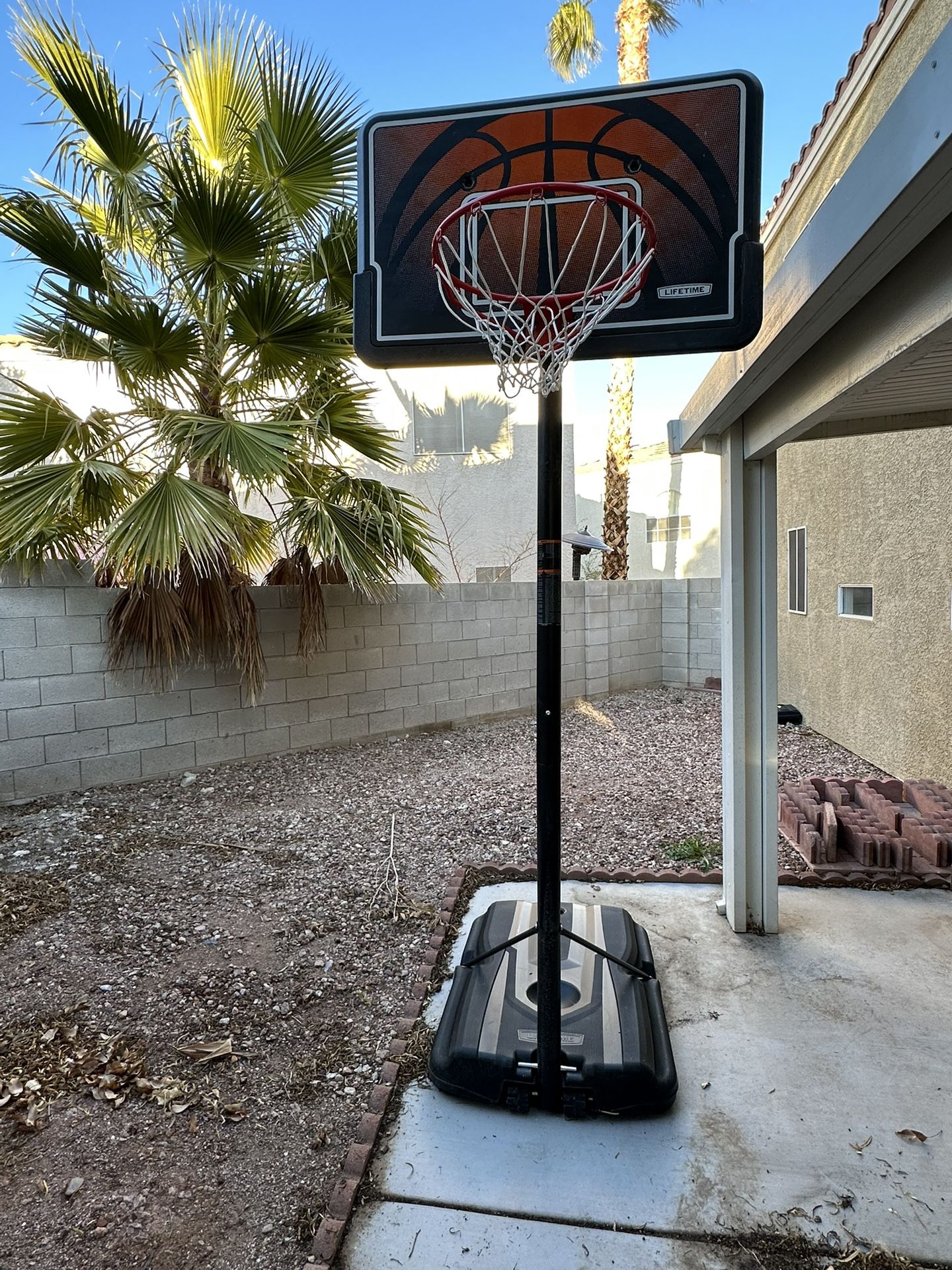 Adjustable Lifetime basketball hoop