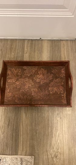 Wooden serving tray