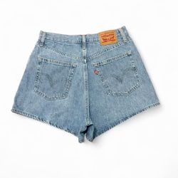 Levi's medium wash High Waisted Mom Shorts