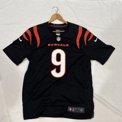 New Nike Joe Burrow Cincinnati Bengals Black NFL Game Jersey Men's Sz L 