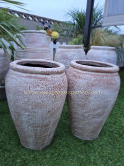 27"tall  Clay Pots $85 each. "Talavera &Clay Pottery Store In: 4470-5 Lincoln Av Cypress Ca.90630 