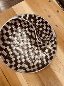 Ebony And ivory Serving Dish