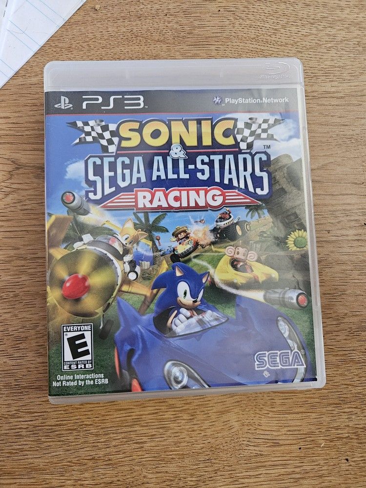PS3 Sonic Sega All Stars Racing CIB