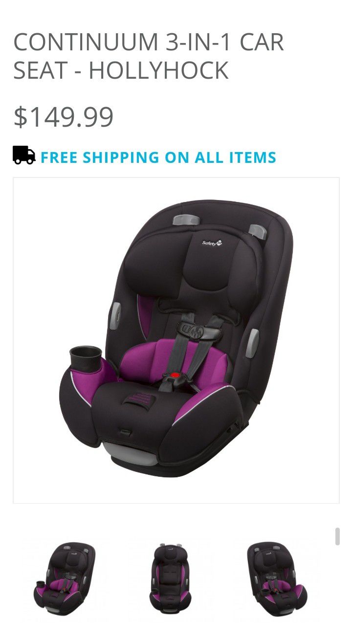 Car seat 3 in 1 Safety