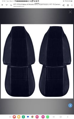 Camaro LT Complete Interior Seat Upholstery Set Custom Int Zipper Back Cloth