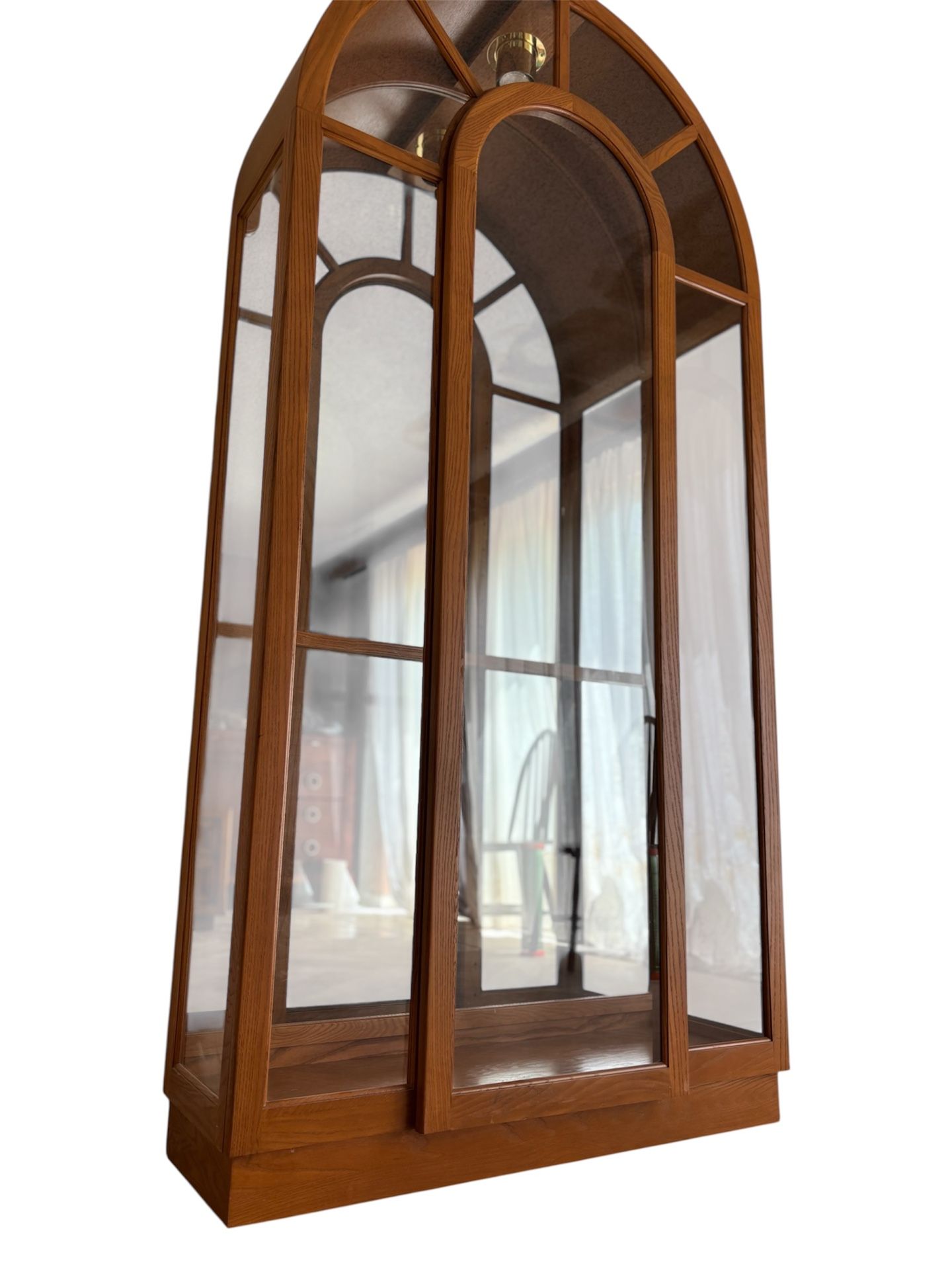 Arched China Cabinet/Solid Wood/Bookshelf/Decor Shelf/Side Table