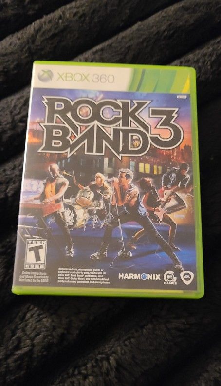 Rock Band 3 Microsoft Xbox 360, 2010, Complete with Manual, Tested Working