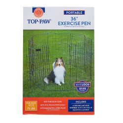 Top Paw 36” Large 8-panel tall Metal Dog Pen 