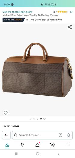 Michael kors xl online duffle bag