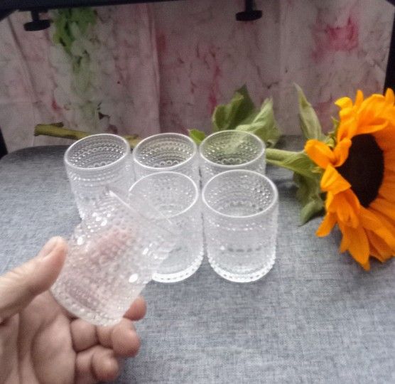 Glass Votive Candle Holders (6)