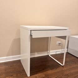 White IKEA Desk 