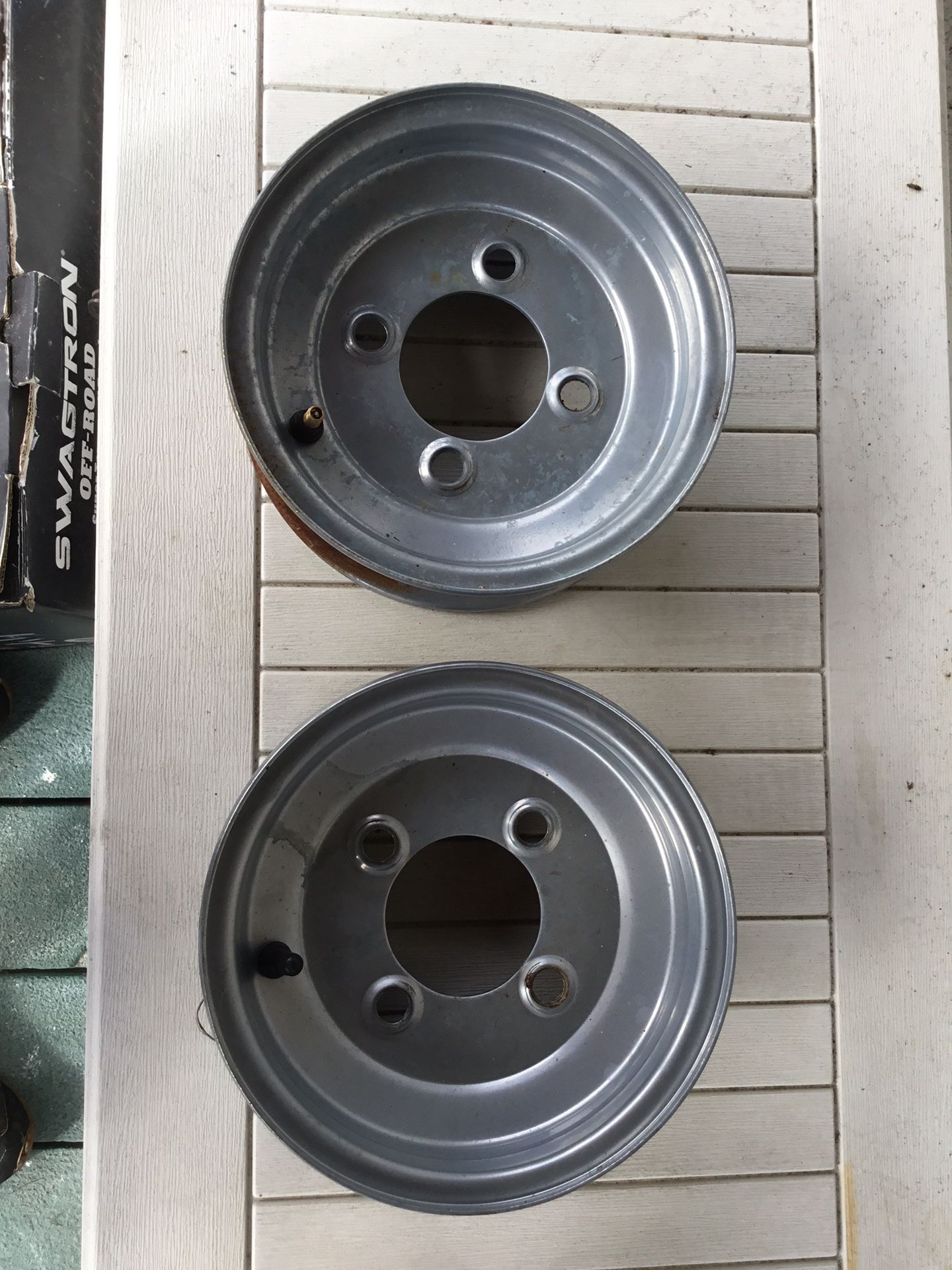 8” 4 lug trailer rims New