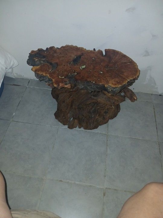 1970"s Vintages Handmade Burl Small Table