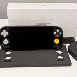 Custom Retroid Pocket 5 - Black/Clear Mod - GameCube Buttons + Case