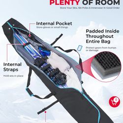 Snowboard Bag, 360° Fully Padded Ski Bag